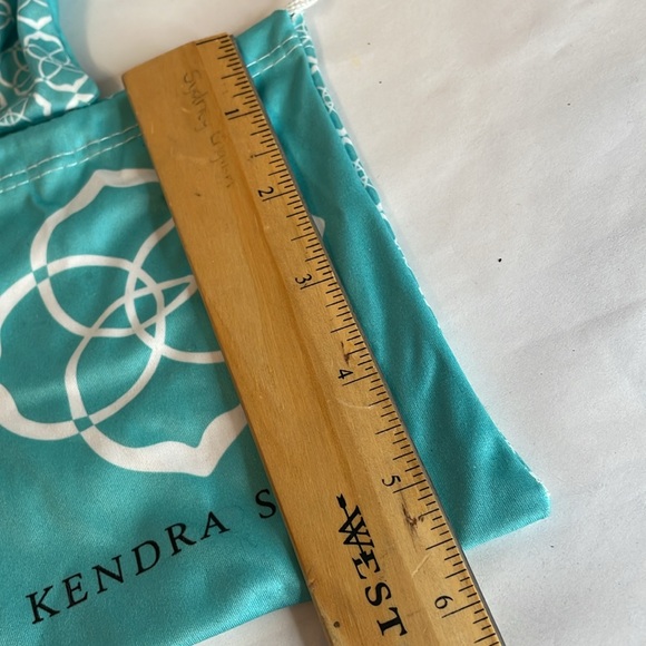 Kendra Scott Jewelry Dust Bags - Set of 3 -  Teal & White - Picture 4 of 4